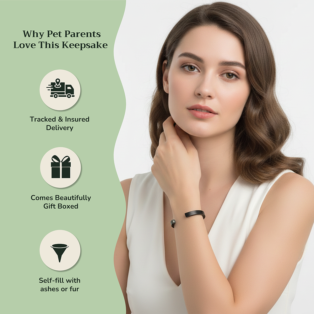 Openable Cuff Urn Bracelet – Keepsake Pet Memorial Jewelry