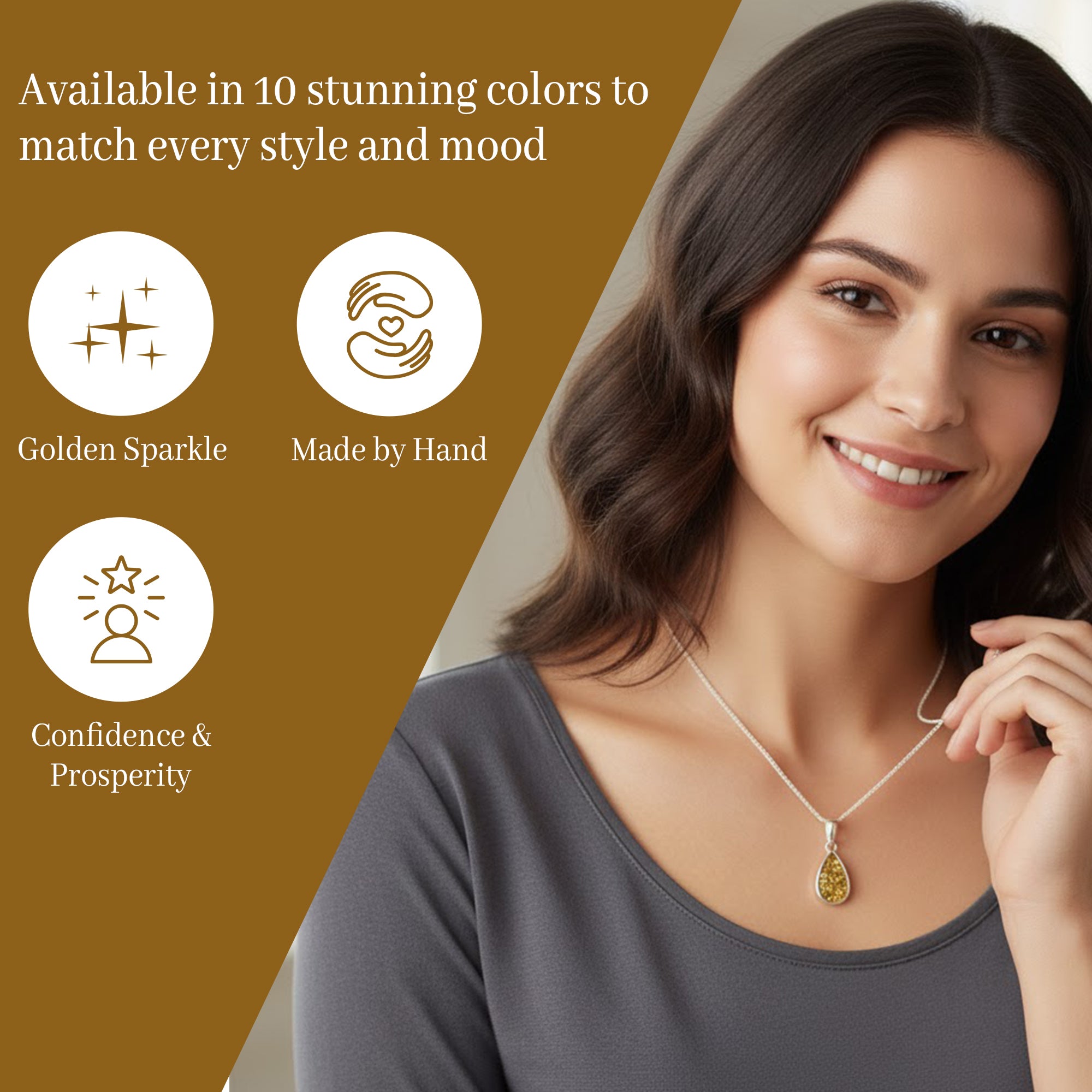 Pet Ashes / Fur Infused Tear Pendant | Solid Silver