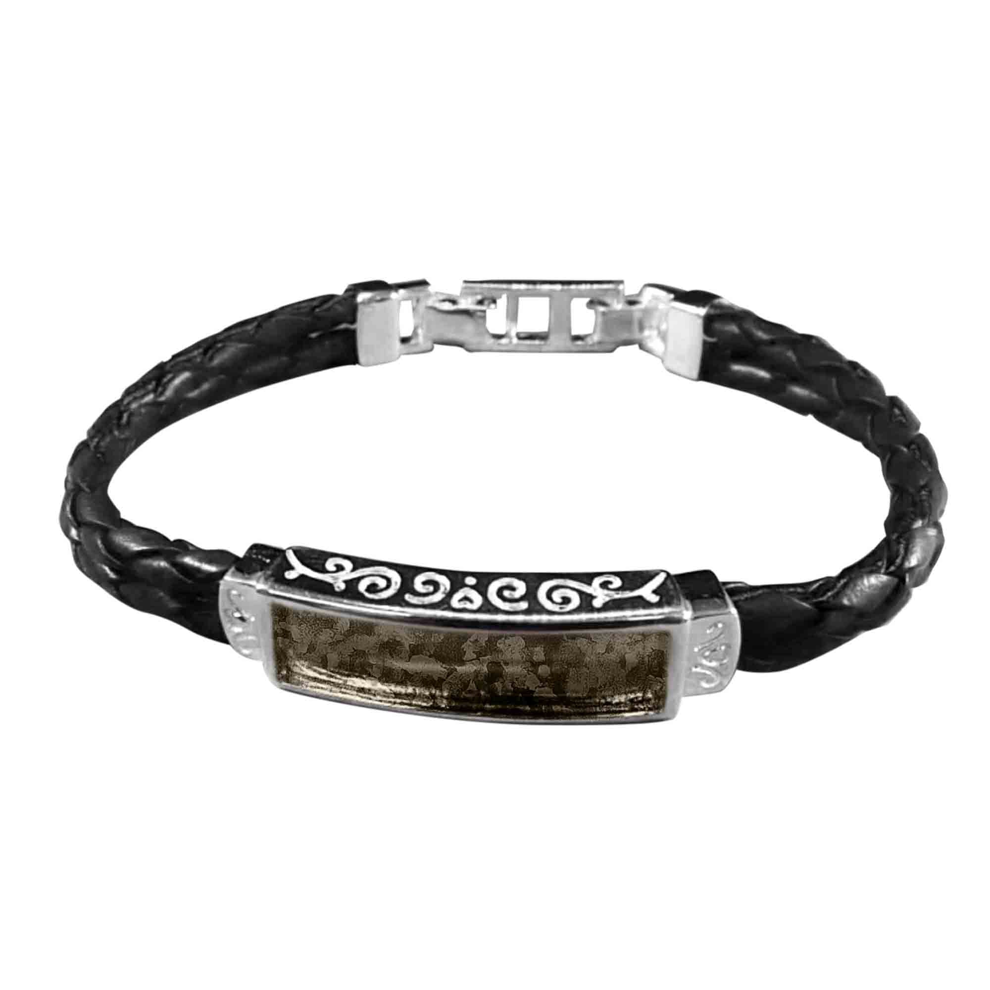 Bracelet Infused with Pet Ashes or Fur | Solid Silver (Unisex)