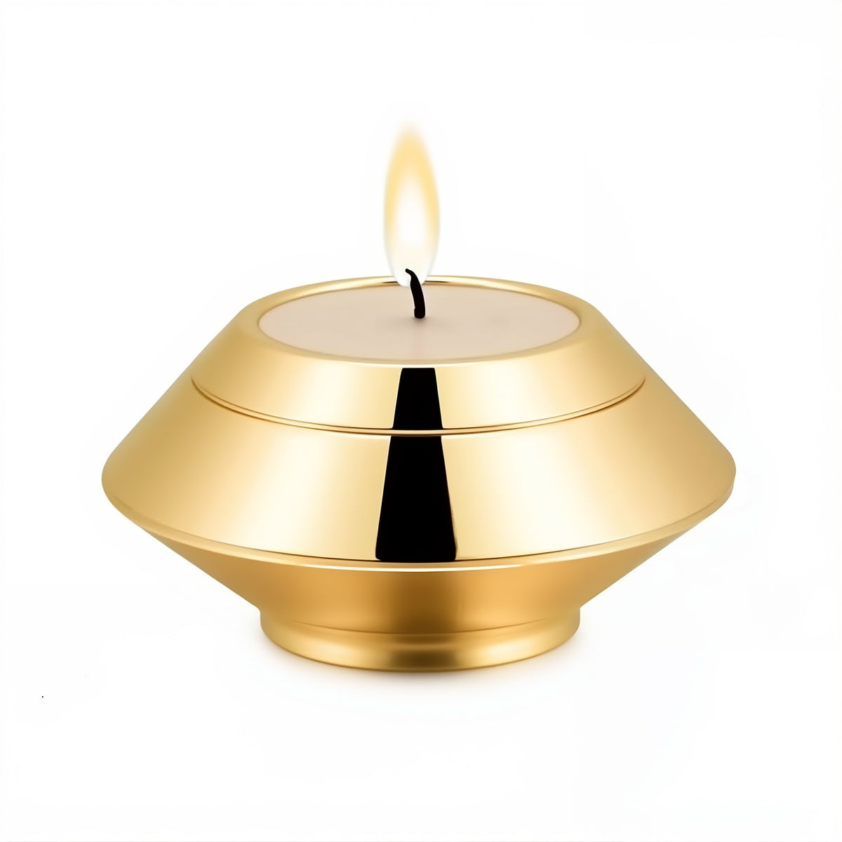 Stainless Steel Candle-Holder Mini Urn – Pet Keepsake Cremation Ash Holder