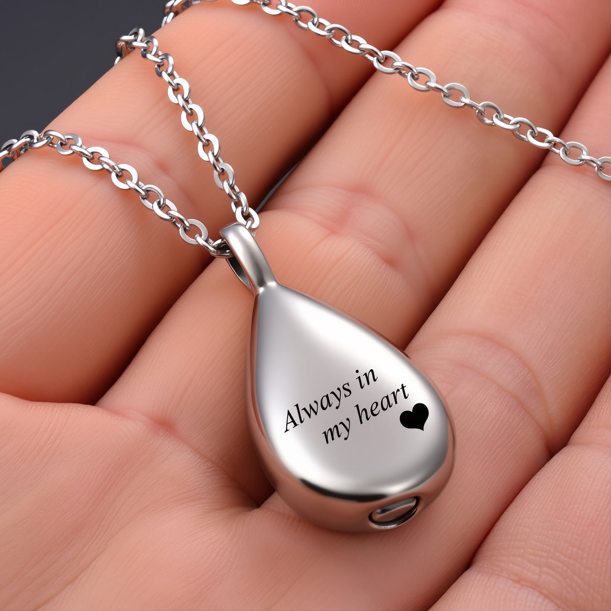 Teardrop Urn Necklace – Keepsake Pet Ash Holder
