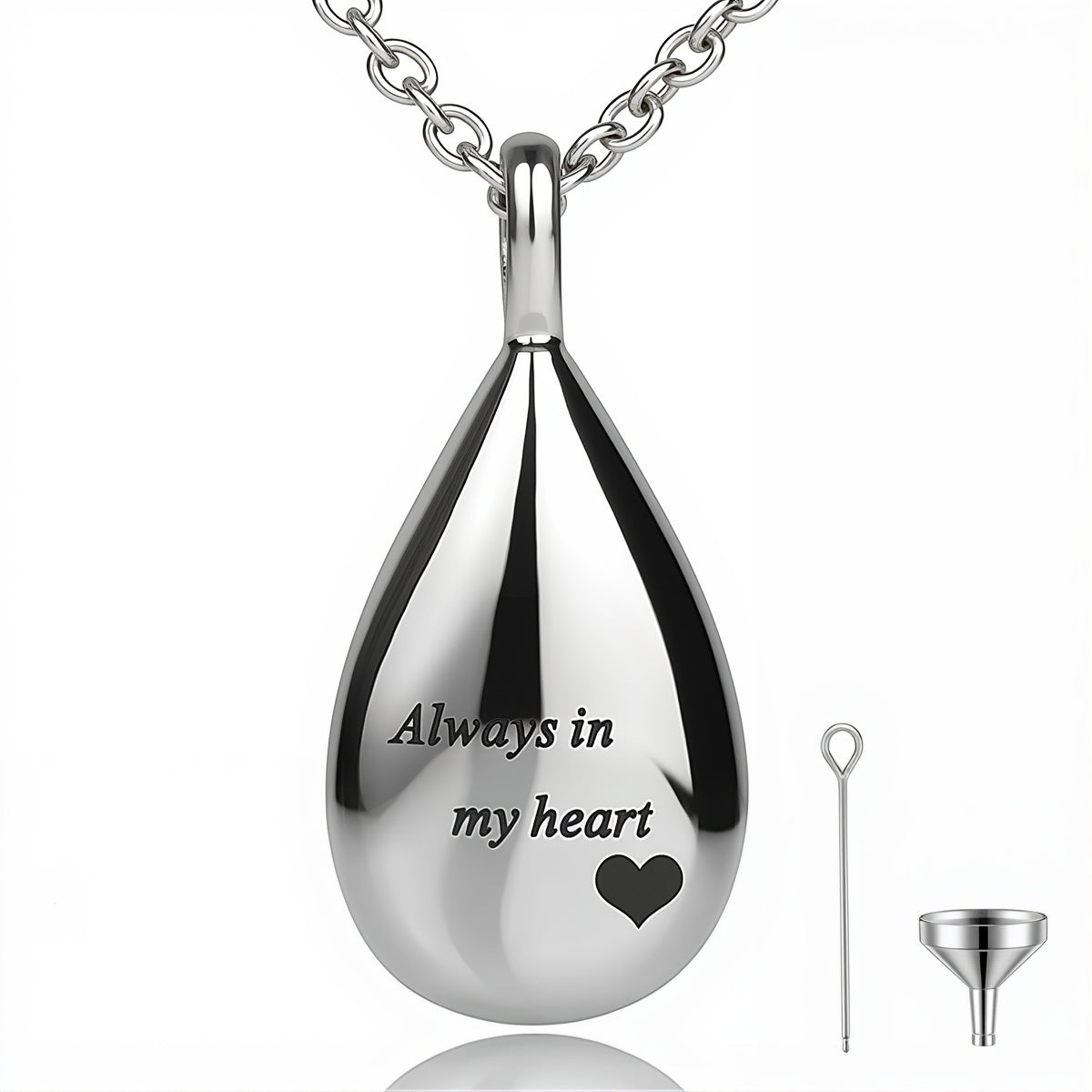 Teardrop Urn Necklace – Keepsake Pet Ash Holder