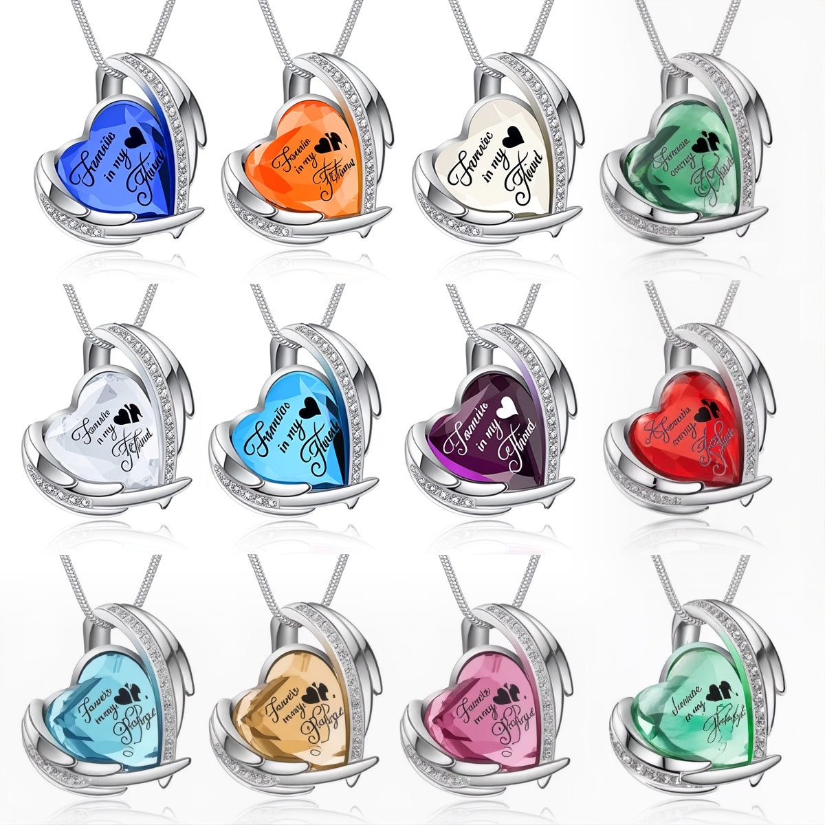 Crystal Heart Urn Pendant Necklace – Keepsake for Pet Ashes