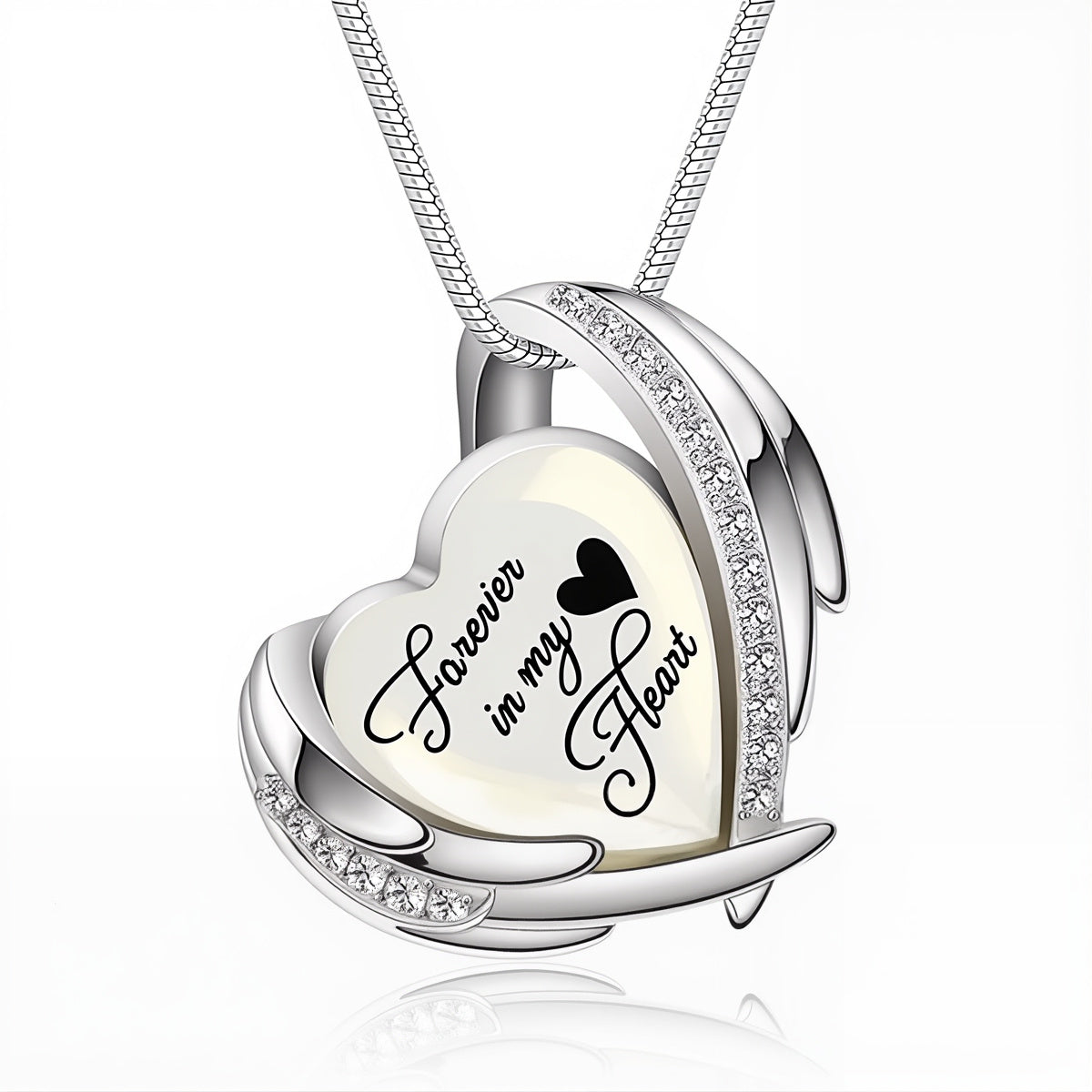 Crystal Heart Urn Pendant Necklace – Keepsake for Pet Ashes