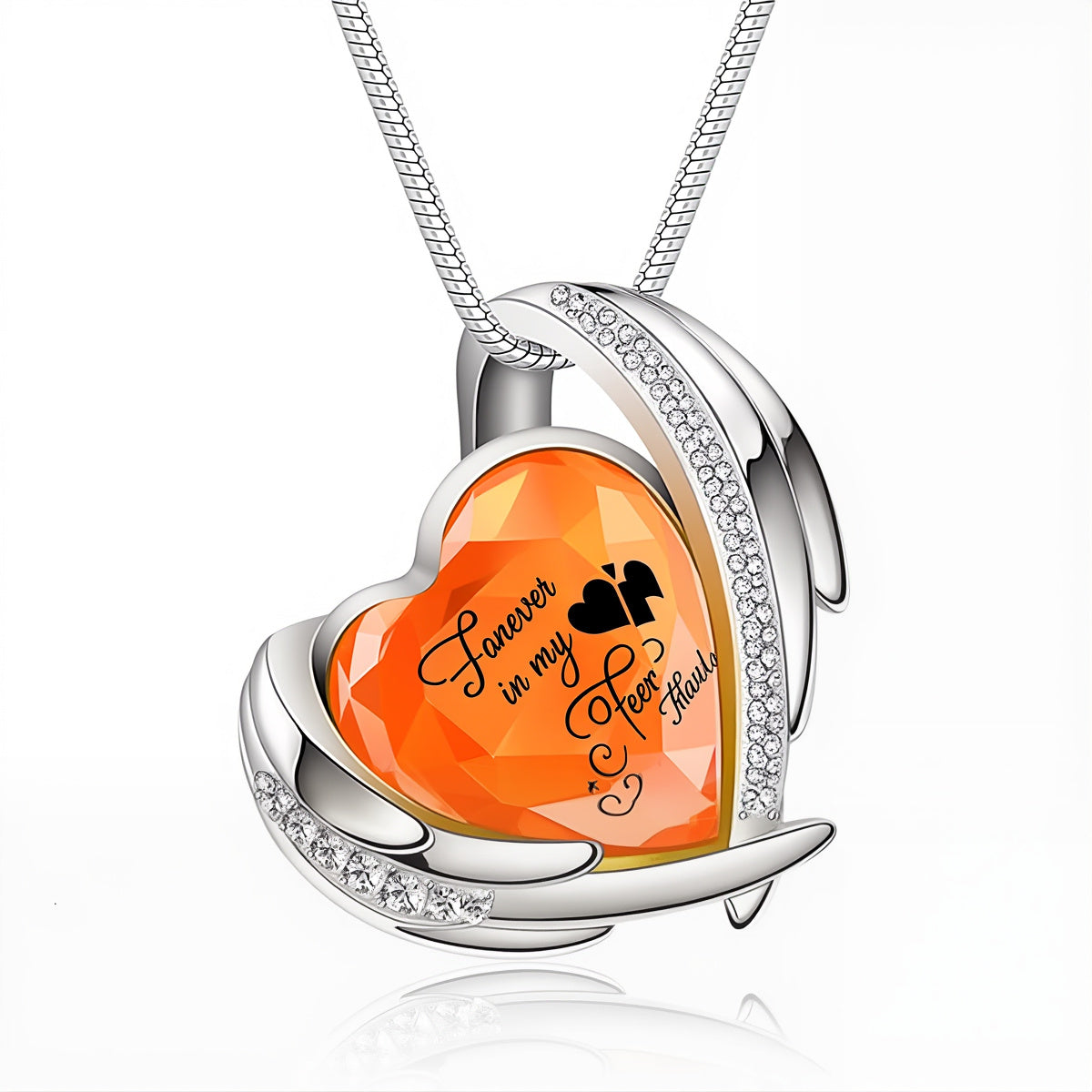 Crystal Heart Urn Pendant Necklace – Keepsake for Pet Ashes