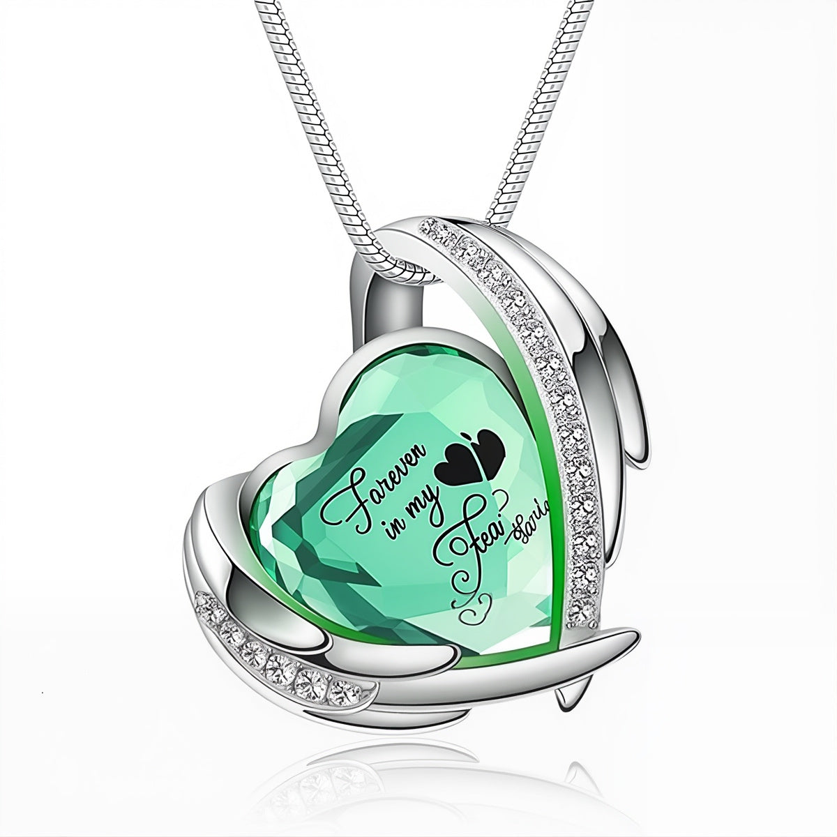 Crystal Heart Urn Pendant Necklace – Keepsake for Pet Ashes