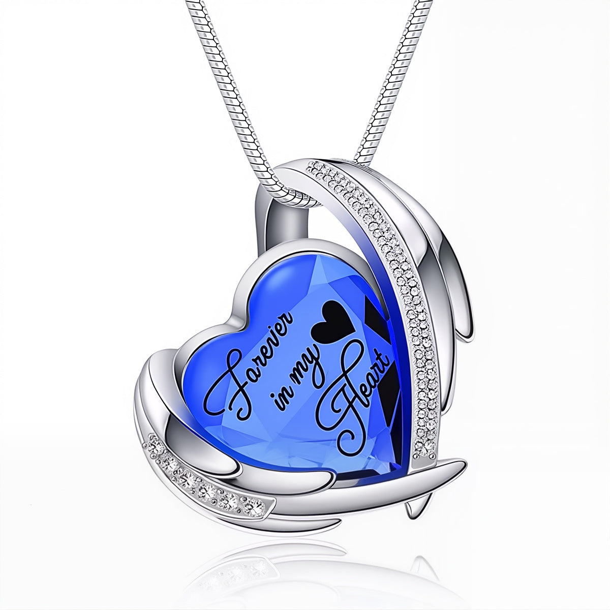 Crystal Heart Urn Pendant Necklace – Keepsake for Pet Ashes