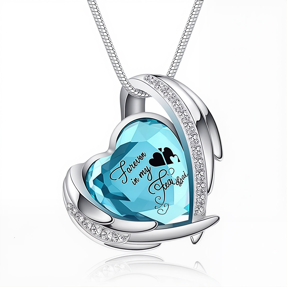 Crystal Heart Urn Pendant Necklace – Keepsake for Pet Ashes