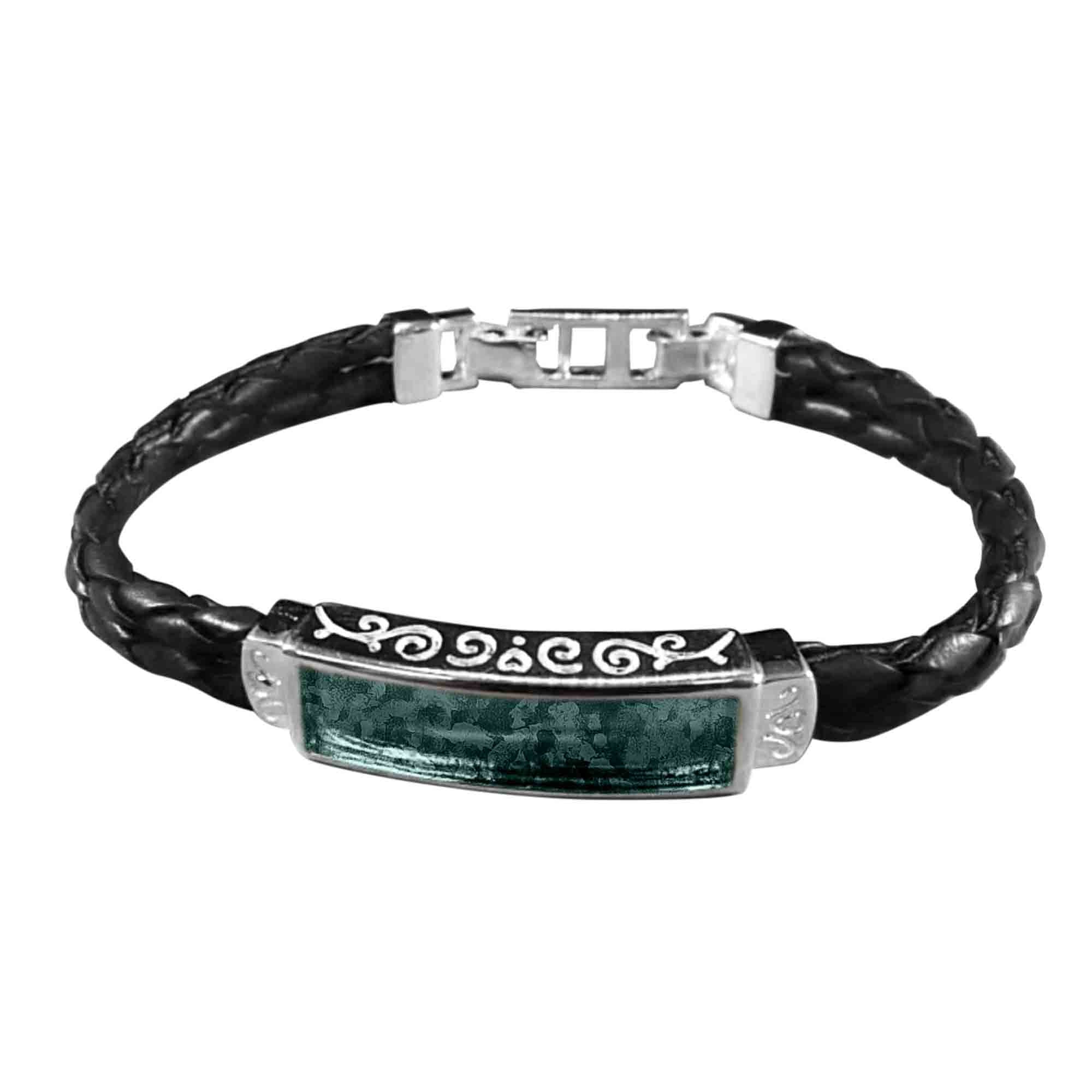 Bracelet Infused with Pet Ashes or Fur | Solid Silver (Unisex)