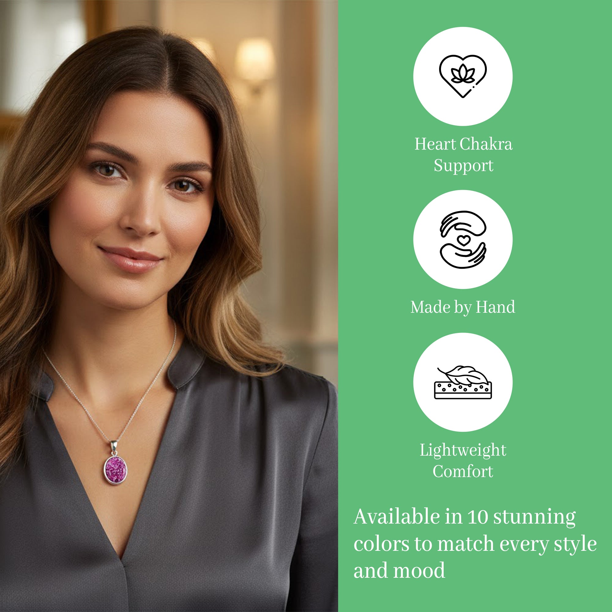 Oval Solid Back Pendant Infused with Ashes or Fur | Solid Silver