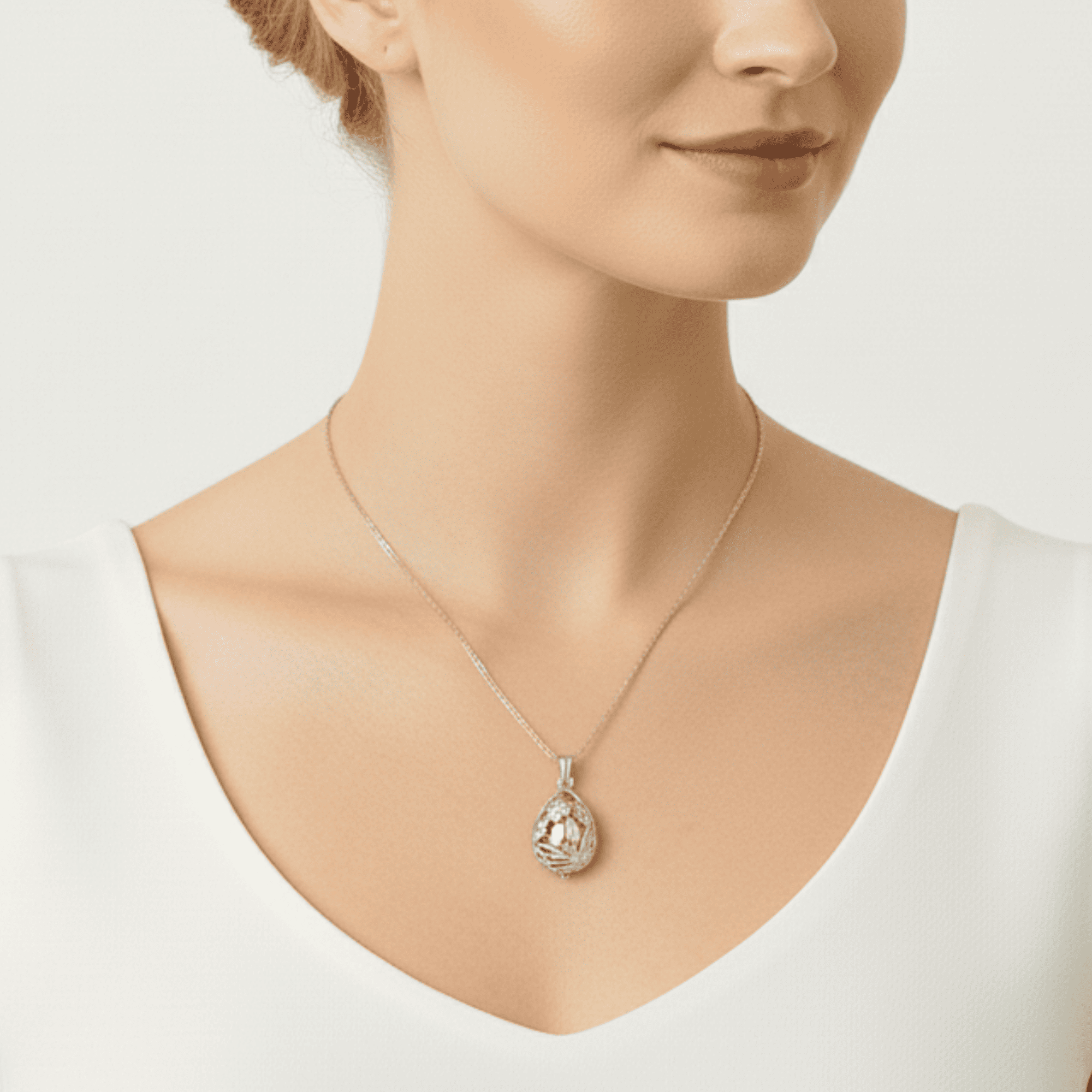 Teardrop Butterfly Pet Memorial Urn Necklace – Pet Keepsake Pendant