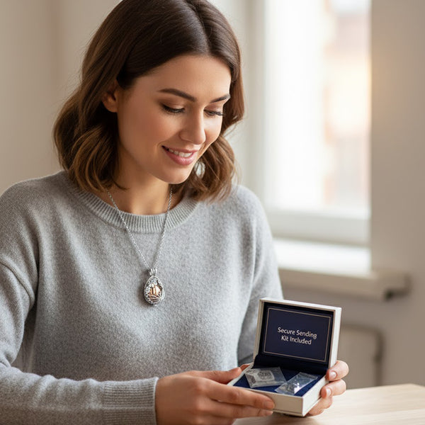 Teardrop Butterfly Pet Memorial Urn Necklace – Pet Keepsake Pendant