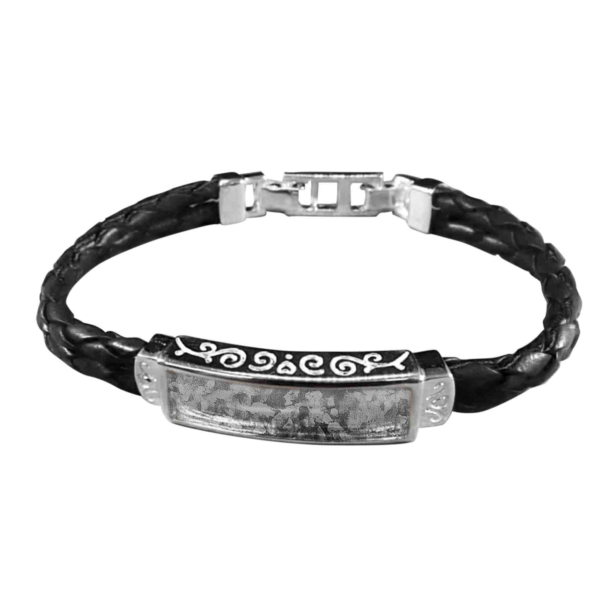 Bracelet Infused with Pet Ashes or Fur | Solid Silver (Unisex)