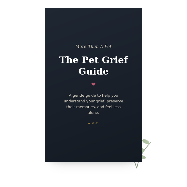 More than a Pet Grief Guide